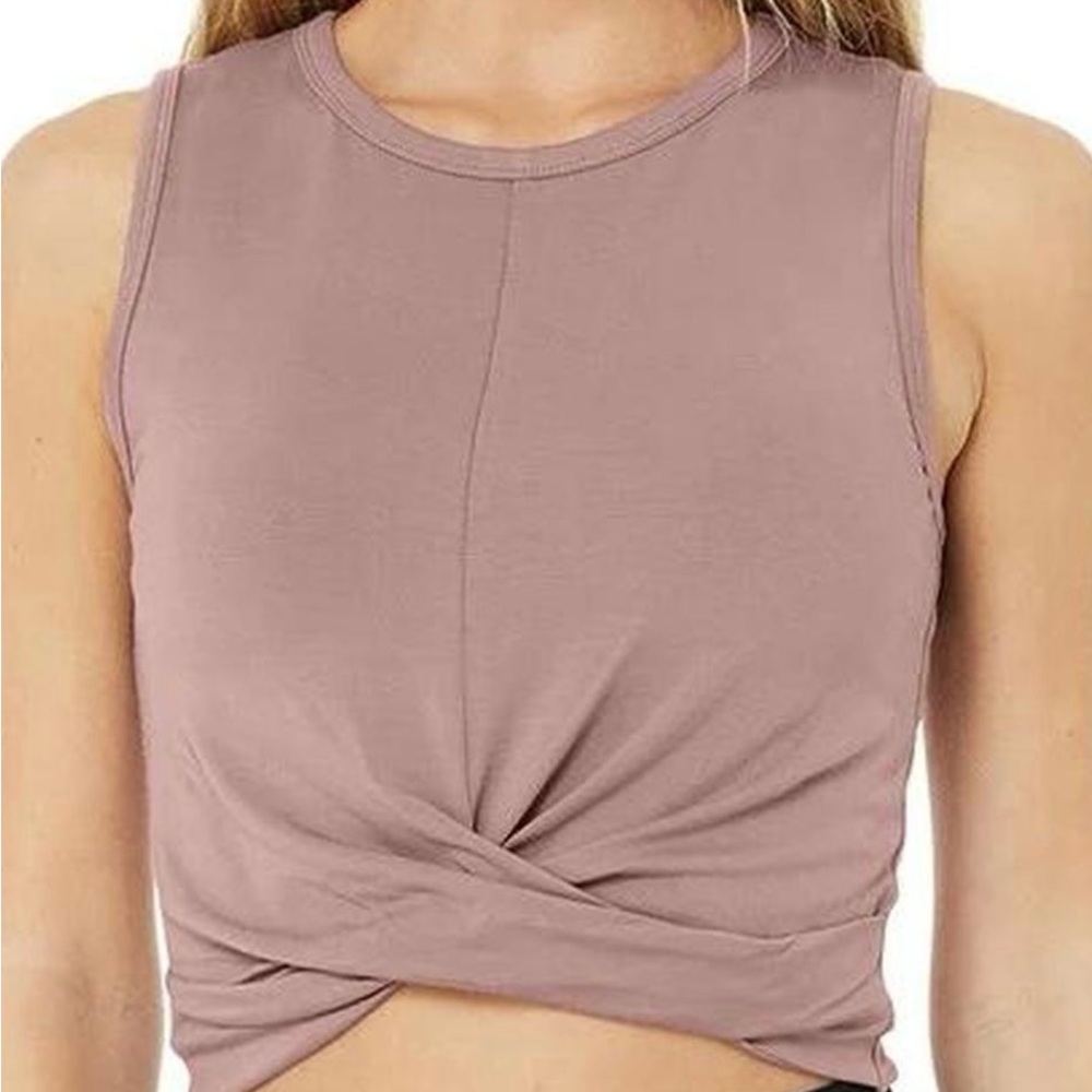 Alo Yoga Cover Tank - Mauve XS